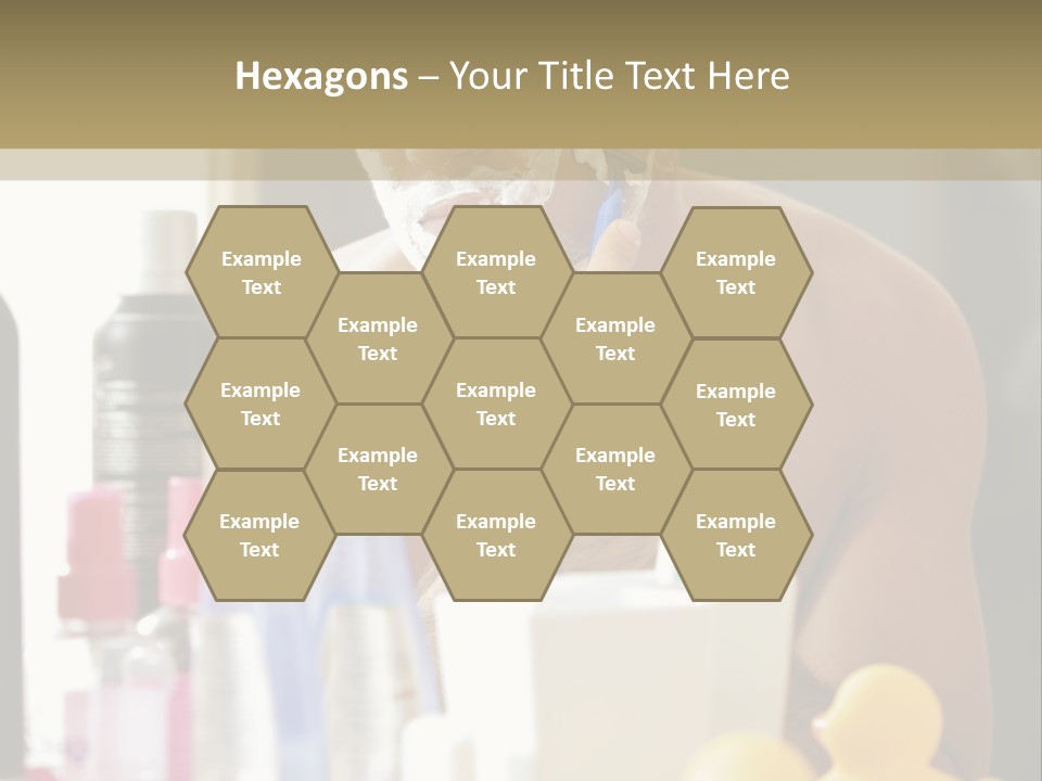 Rubber Photography Caucasian PowerPoint Template