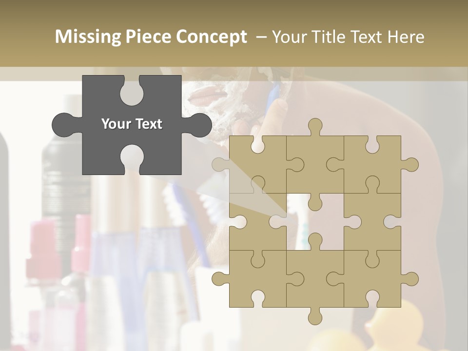 Rubber Photography Caucasian PowerPoint Template