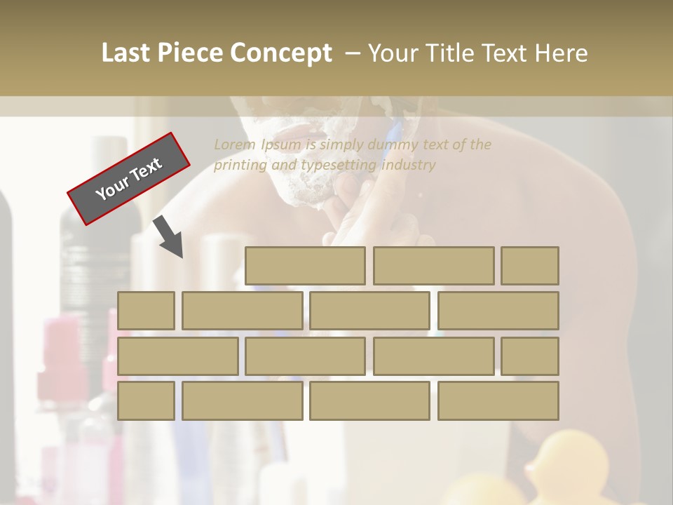 Rubber Photography Caucasian PowerPoint Template