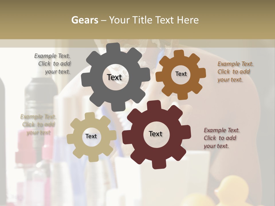 Rubber Photography Caucasian PowerPoint Template