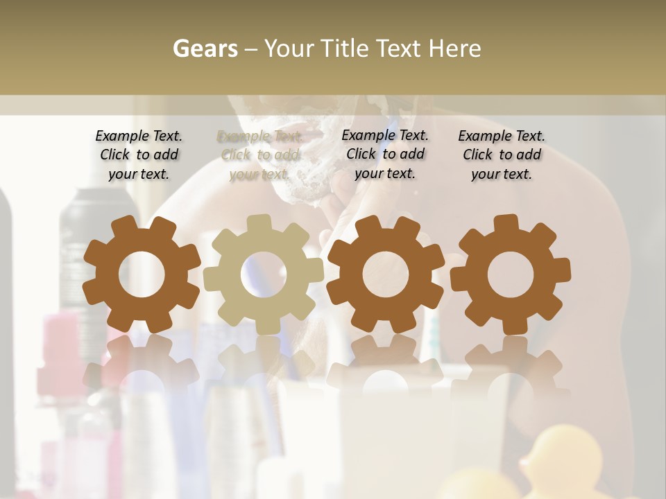 Rubber Photography Caucasian PowerPoint Template