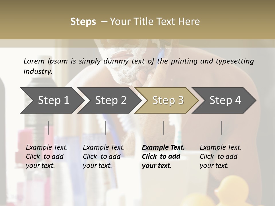 Rubber Photography Caucasian PowerPoint Template