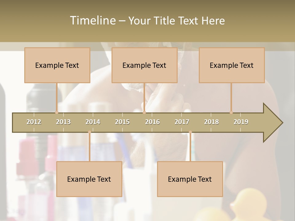Rubber Photography Caucasian PowerPoint Template