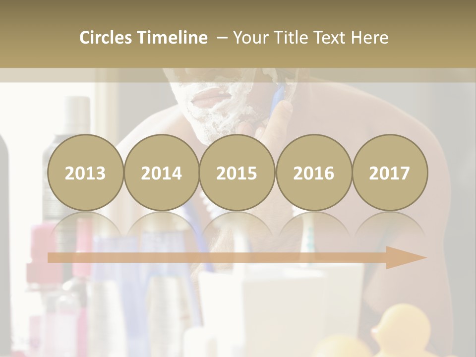 Rubber Photography Caucasian PowerPoint Template