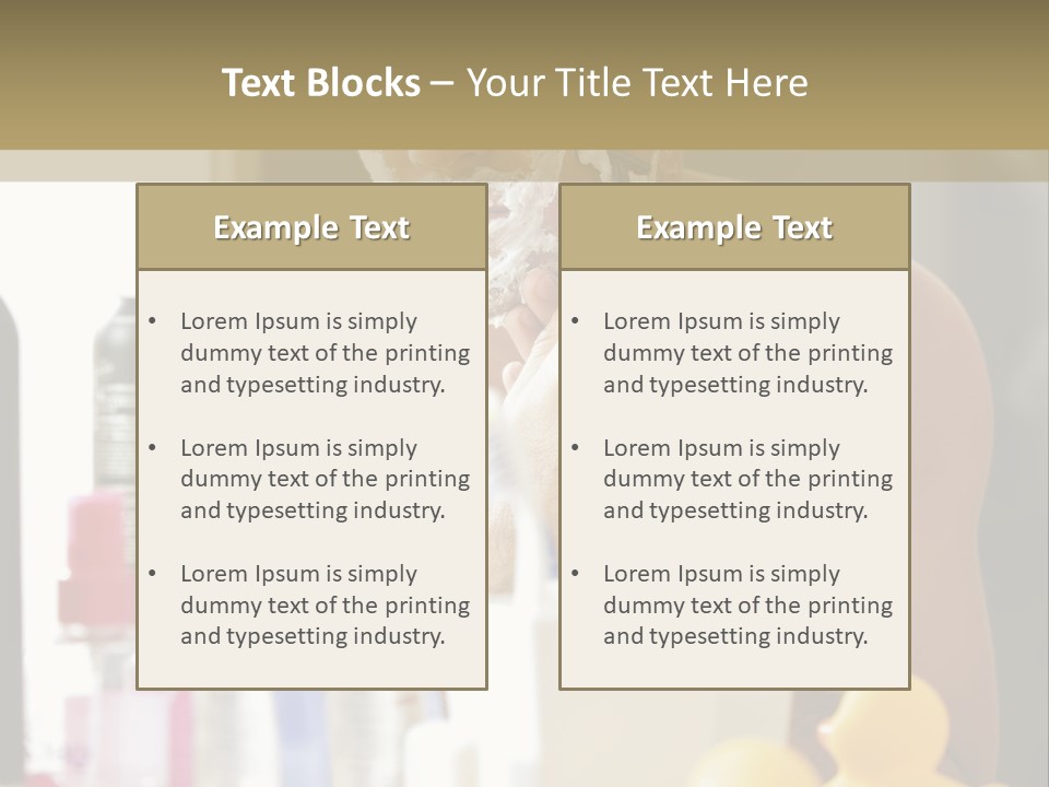 Rubber Photography Caucasian PowerPoint Template