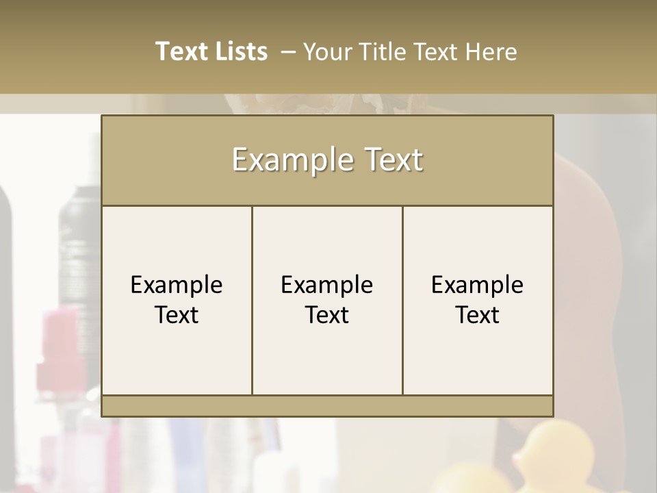 Rubber Photography Caucasian PowerPoint Template