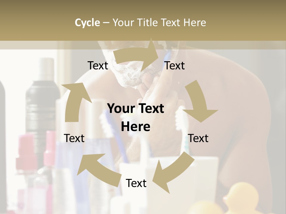 Rubber Photography Caucasian PowerPoint Template