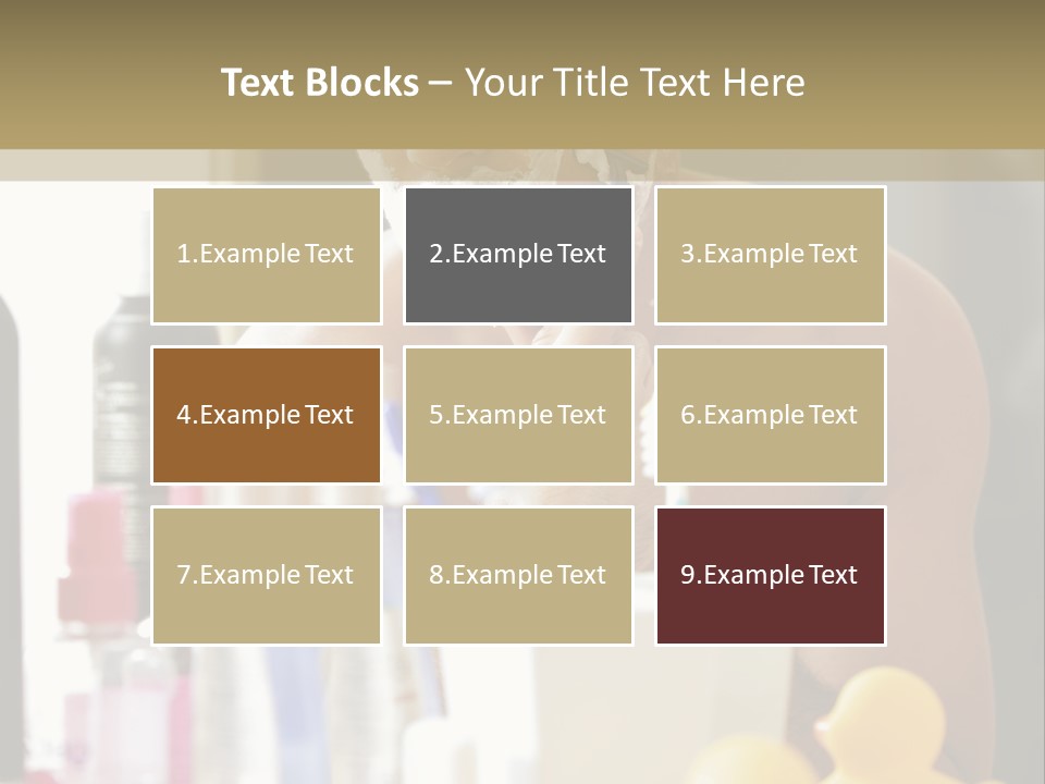 Rubber Photography Caucasian PowerPoint Template