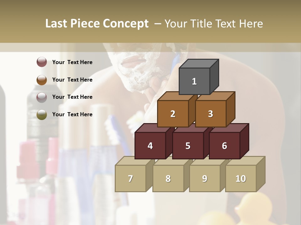 Rubber Photography Caucasian PowerPoint Template