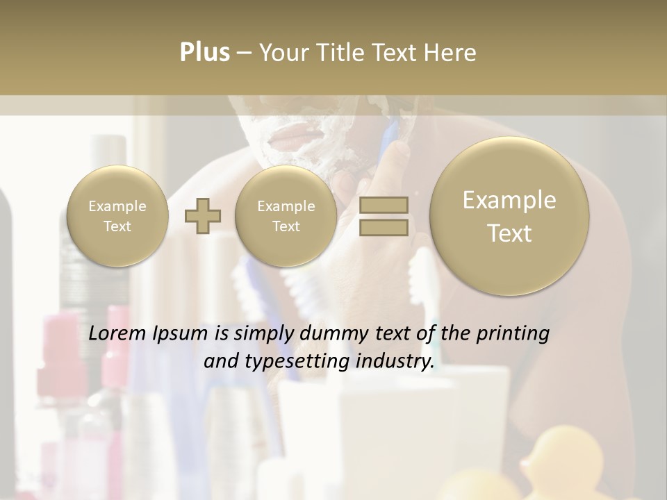 Rubber Photography Caucasian PowerPoint Template