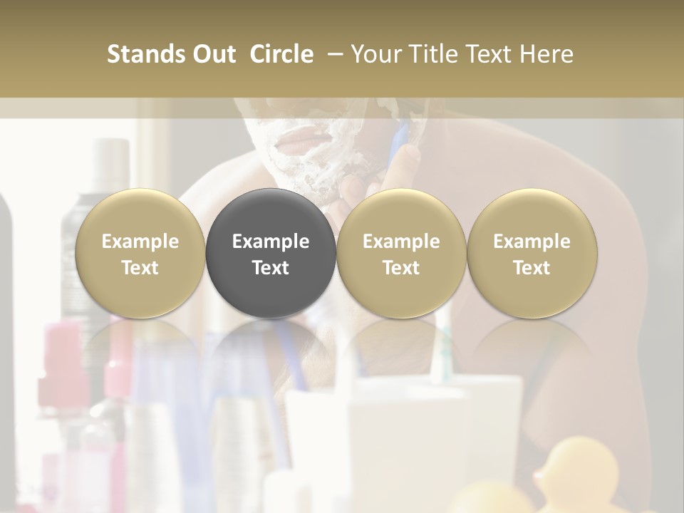 Rubber Photography Caucasian PowerPoint Template