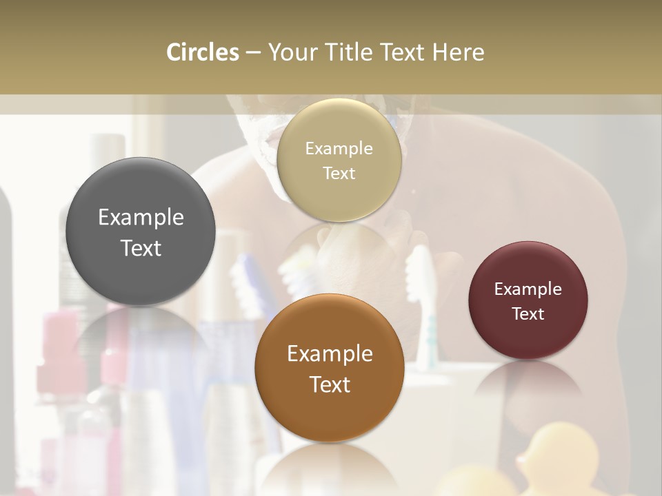 Rubber Photography Caucasian PowerPoint Template