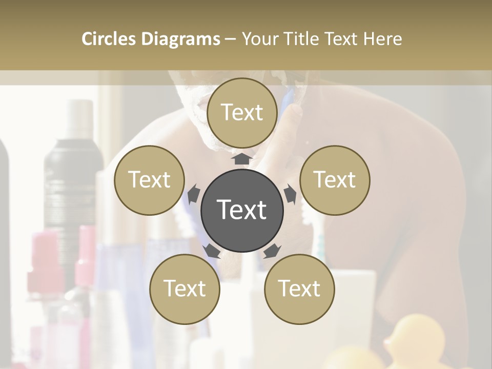 Rubber Photography Caucasian PowerPoint Template