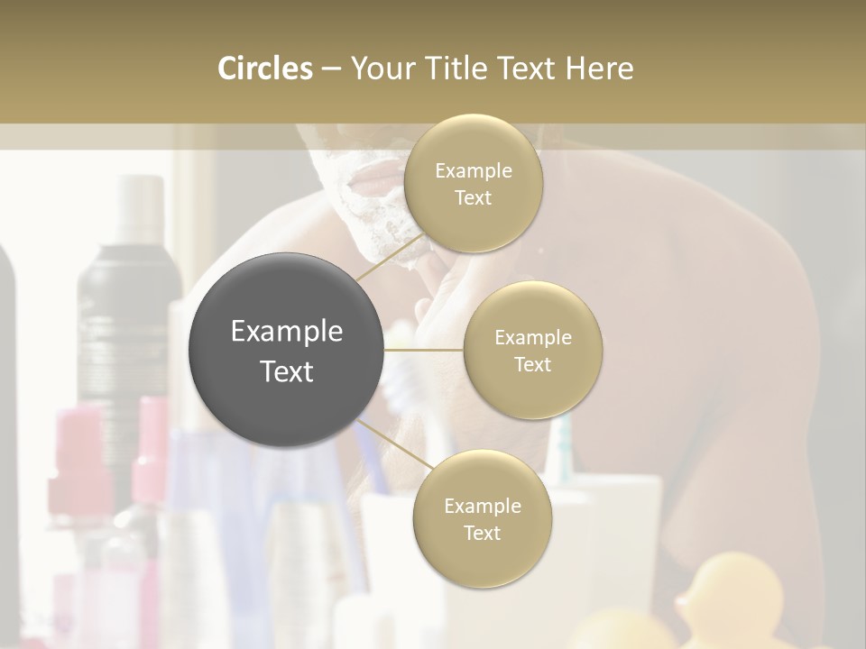 Rubber Photography Caucasian PowerPoint Template