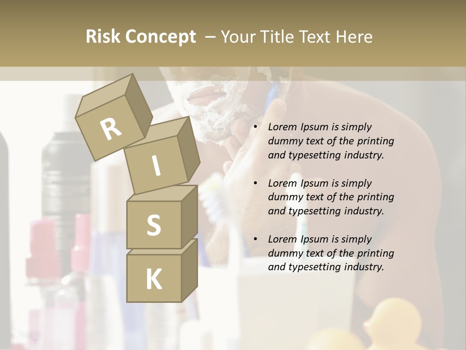 Rubber Photography Caucasian PowerPoint Template