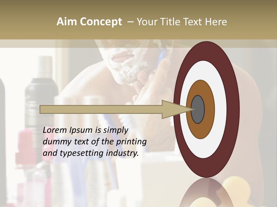 Rubber Photography Caucasian PowerPoint Template