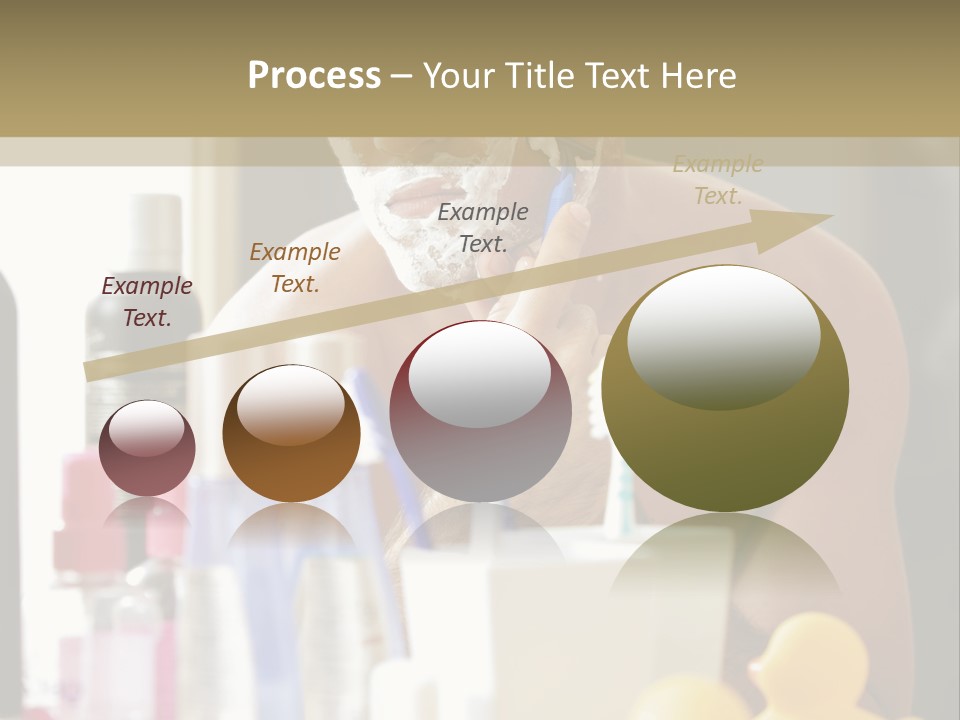 Rubber Photography Caucasian PowerPoint Template