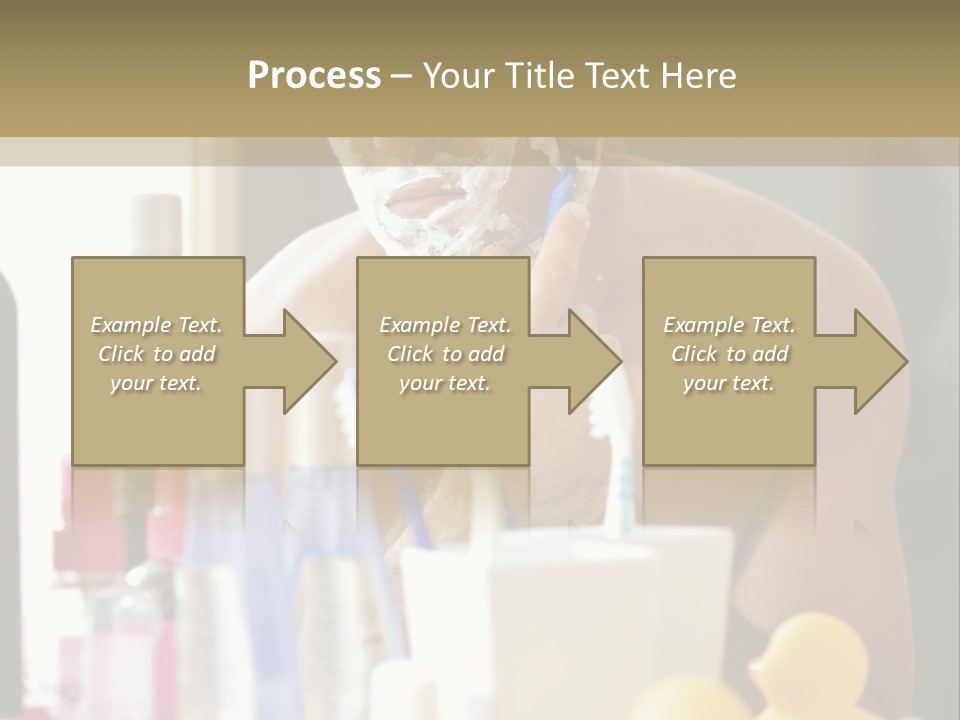 Rubber Photography Caucasian PowerPoint Template