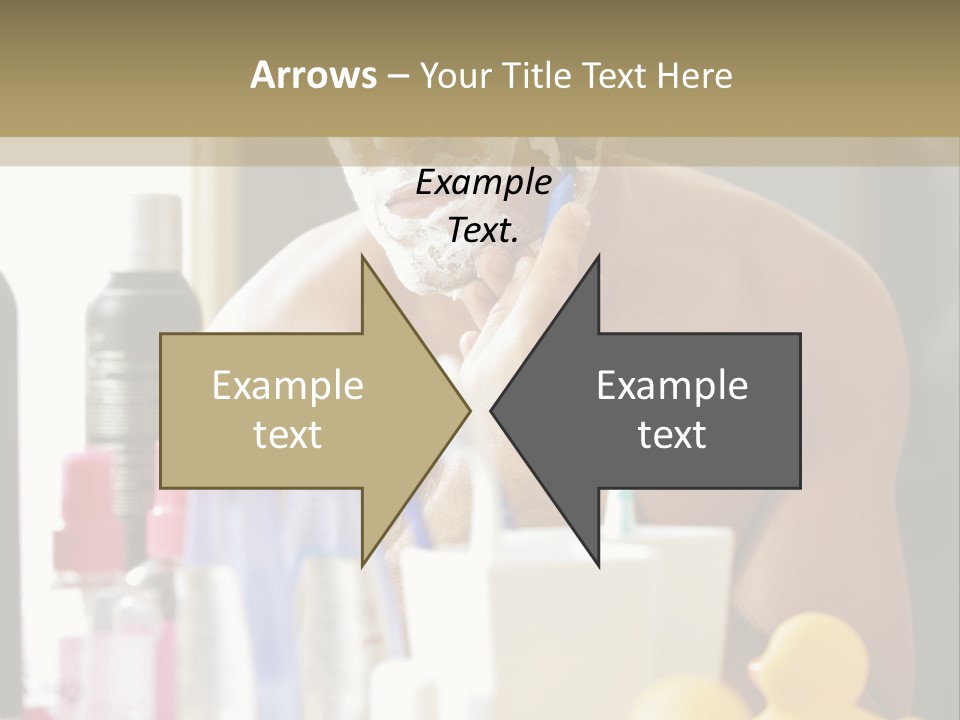 Rubber Photography Caucasian PowerPoint Template