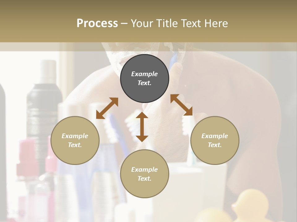 Rubber Photography Caucasian PowerPoint Template