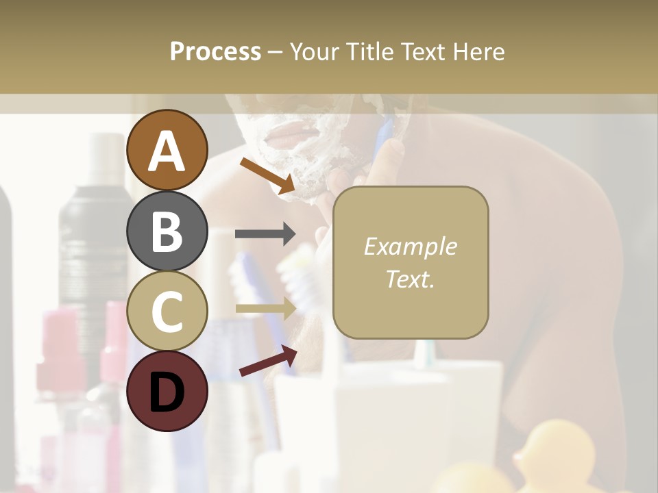 Rubber Photography Caucasian PowerPoint Template