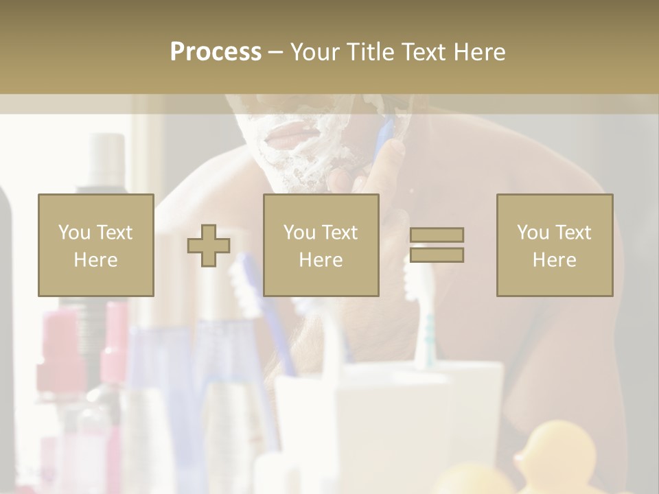Rubber Photography Caucasian PowerPoint Template