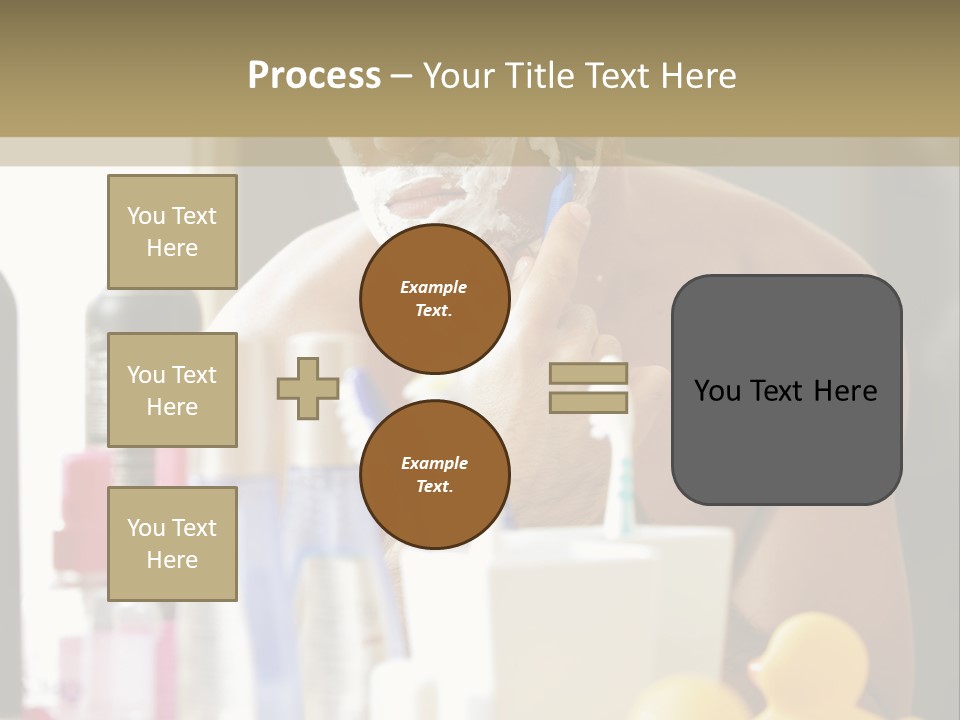 Rubber Photography Caucasian PowerPoint Template