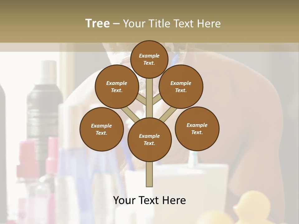 Rubber Photography Caucasian PowerPoint Template