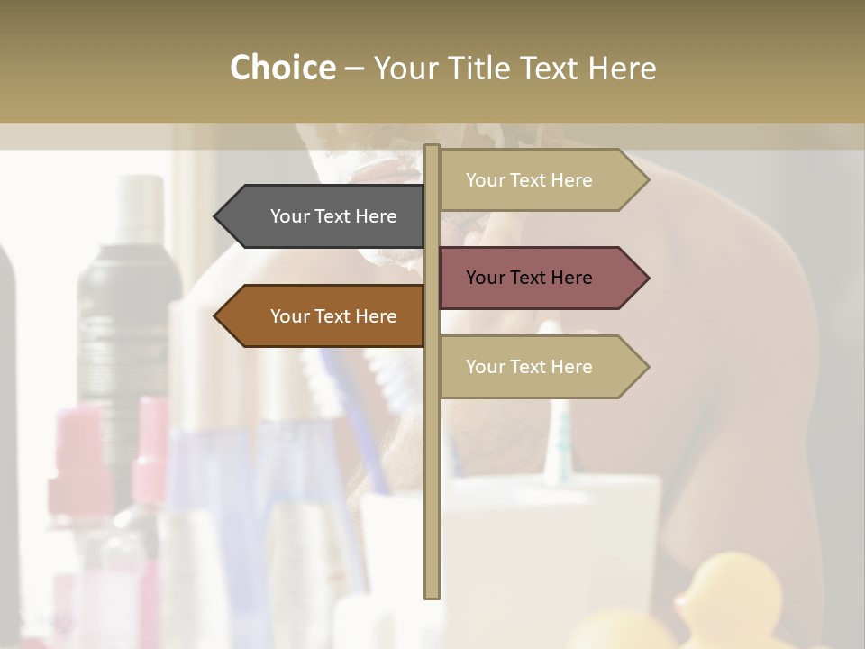Rubber Photography Caucasian PowerPoint Template