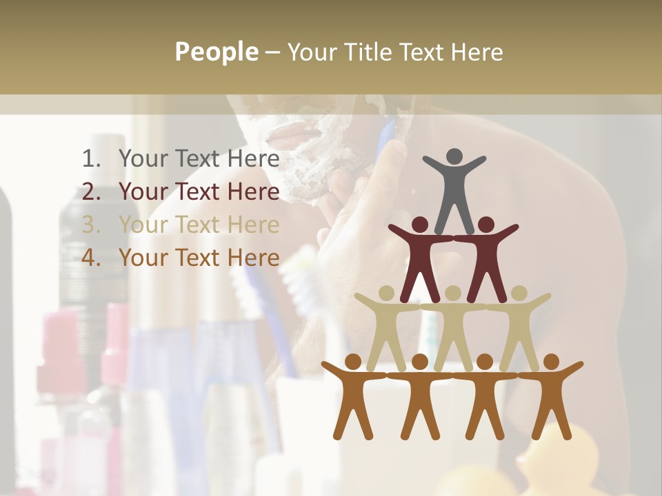 Rubber Photography Caucasian PowerPoint Template