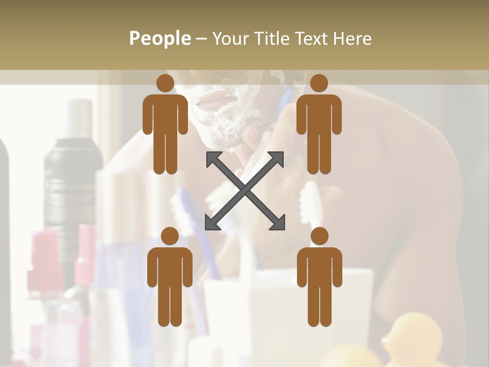 Rubber Photography Caucasian PowerPoint Template