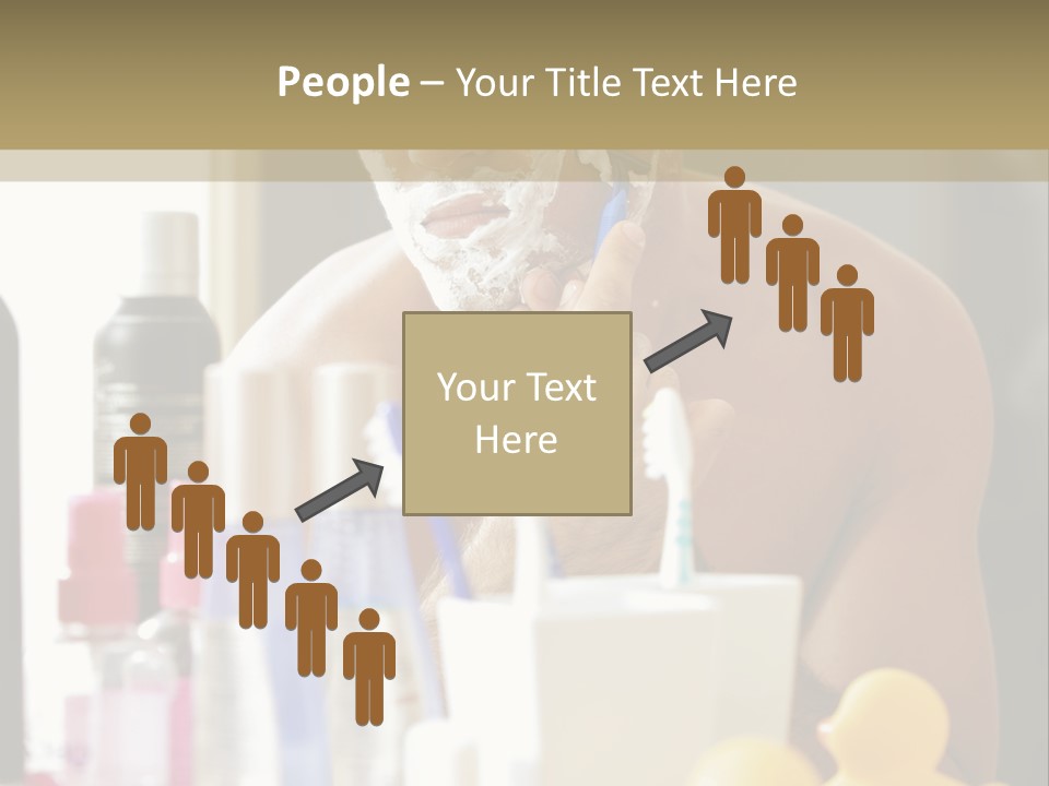 Rubber Photography Caucasian PowerPoint Template