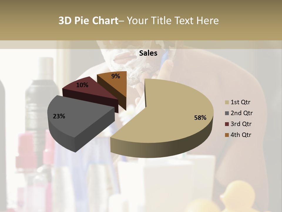 Rubber Photography Caucasian PowerPoint Template