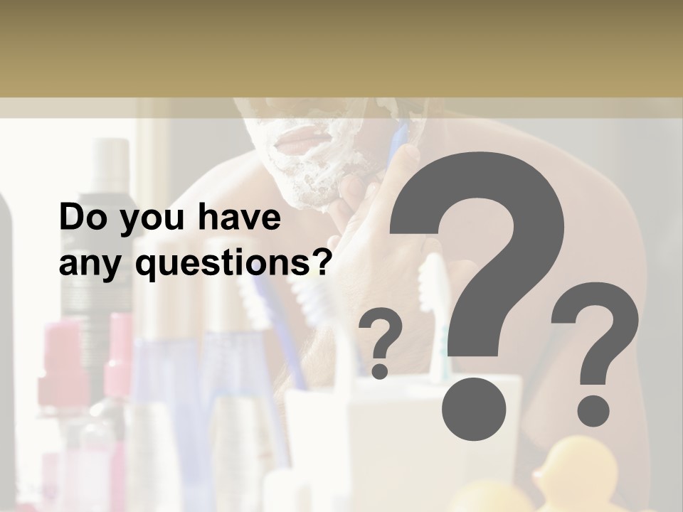 Rubber Photography Caucasian PowerPoint Template