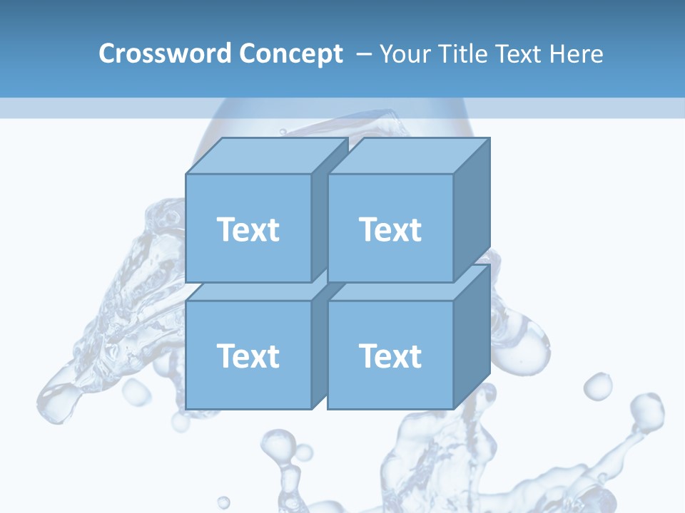 A Bottle Of Water With Water Splashing Out Of It PowerPoint Template