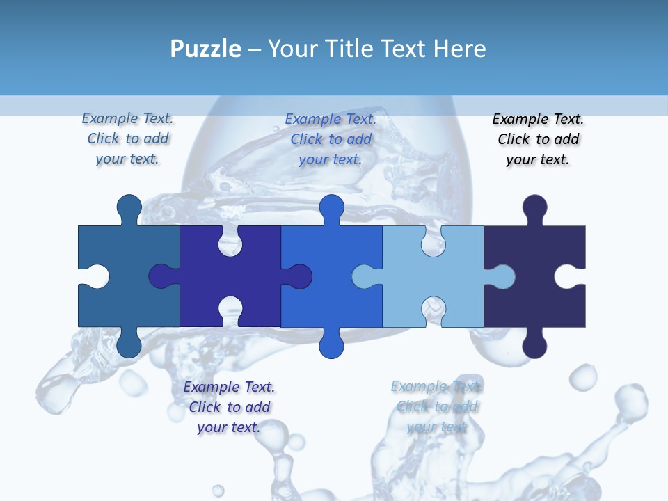 A Bottle Of Water With Water Splashing Out Of It PowerPoint Template