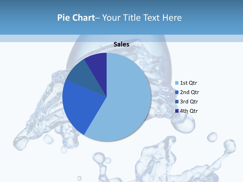 A Bottle Of Water With Water Splashing Out Of It PowerPoint Template