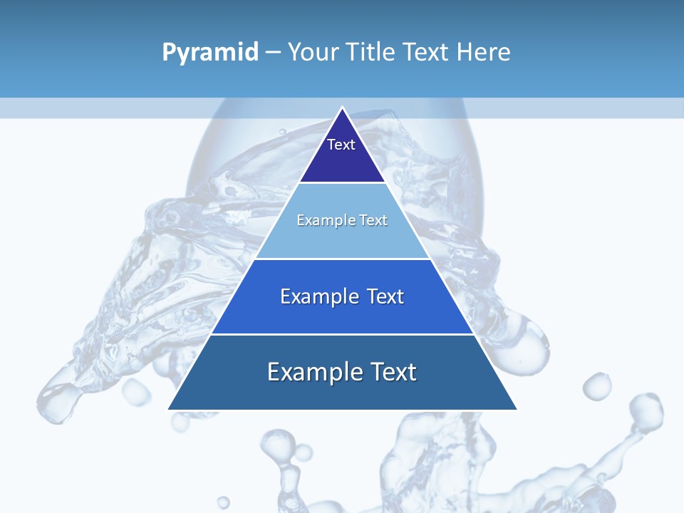 A Bottle Of Water With Water Splashing Out Of It PowerPoint Template