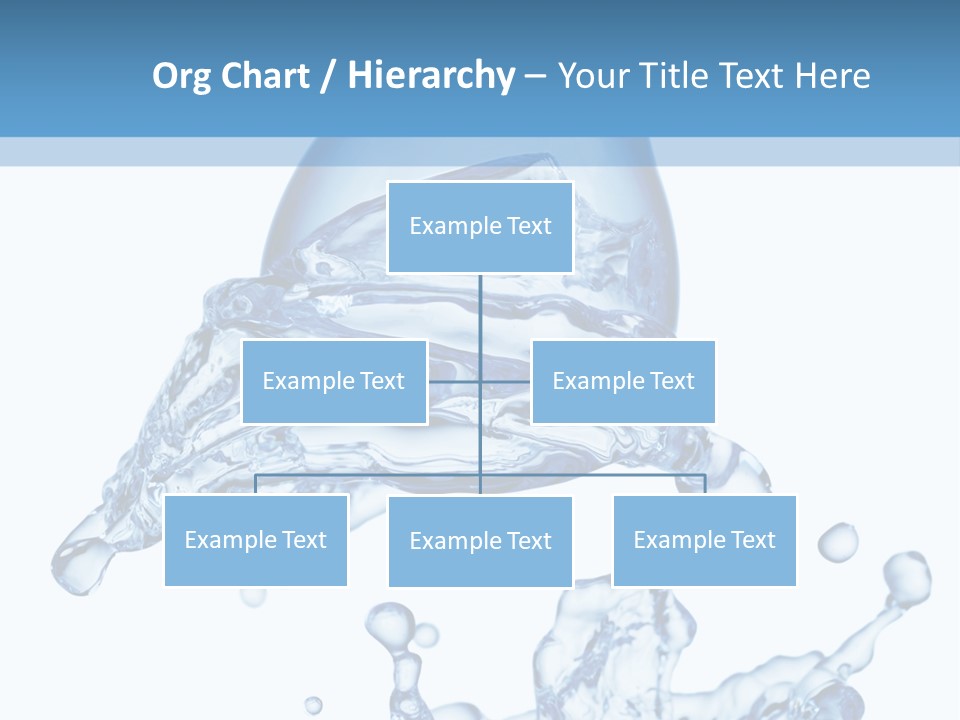 A Bottle Of Water With Water Splashing Out Of It PowerPoint Template