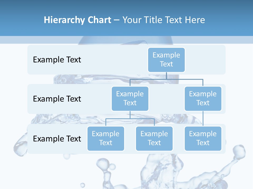A Bottle Of Water With Water Splashing Out Of It PowerPoint Template