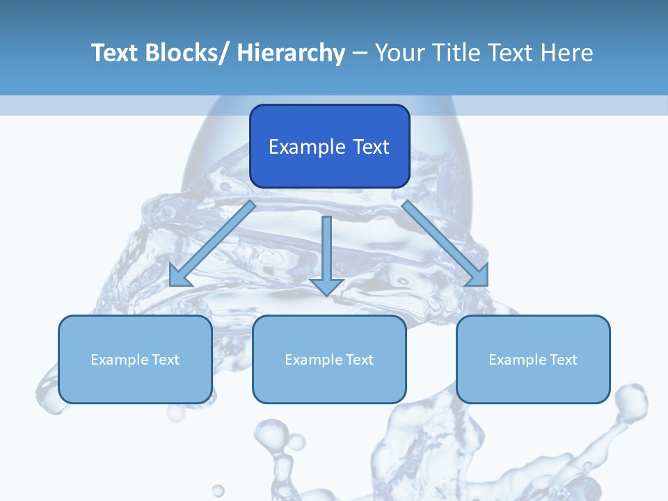 A Bottle Of Water With Water Splashing Out Of It PowerPoint Template