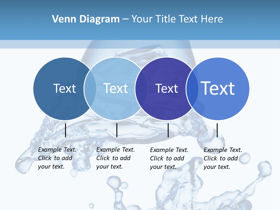 A Bottle Of Water With Water Splashing Out Of It PowerPoint Template