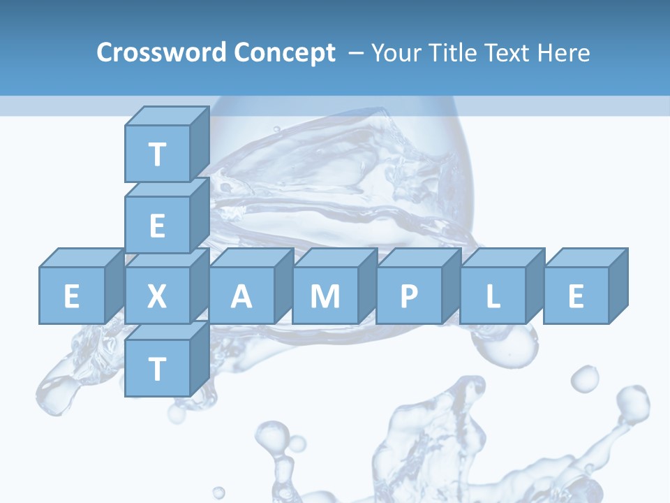 A Bottle Of Water With Water Splashing Out Of It PowerPoint Template