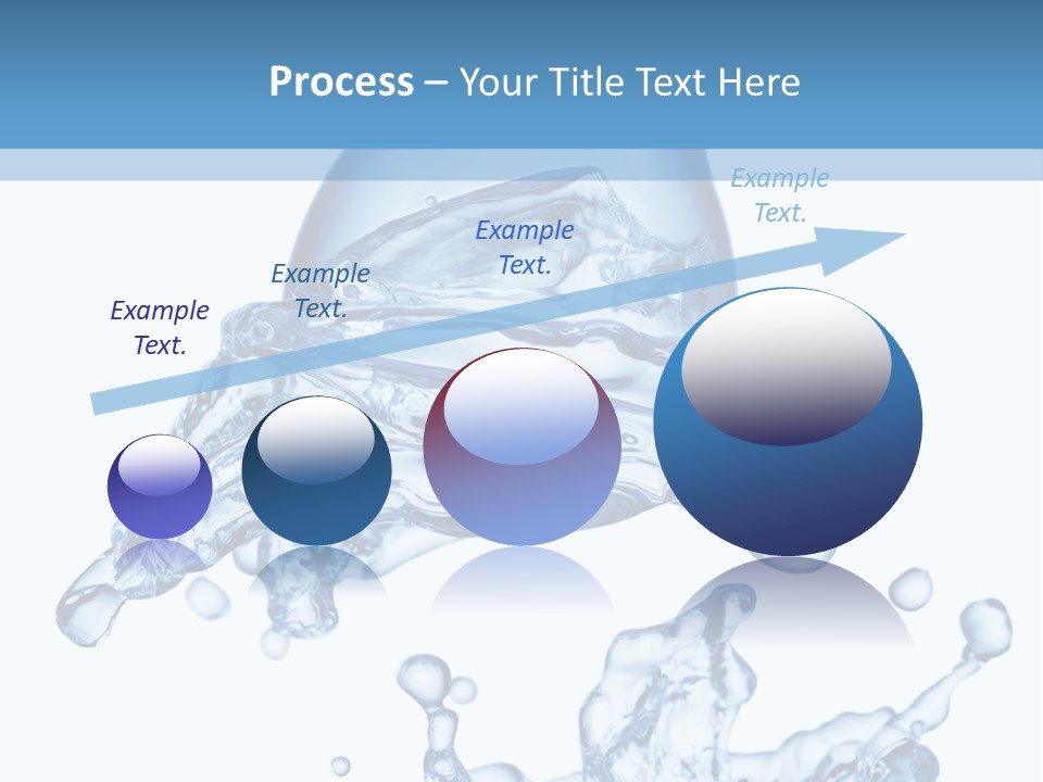 A Bottle Of Water With Water Splashing Out Of It PowerPoint Template