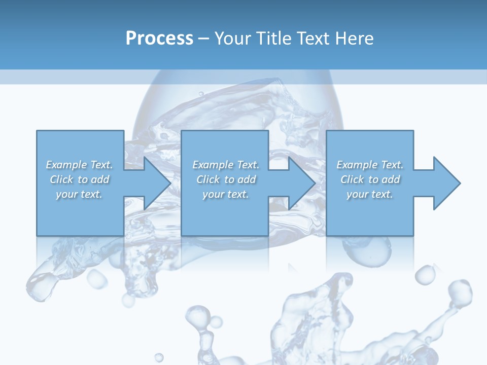 A Bottle Of Water With Water Splashing Out Of It PowerPoint Template