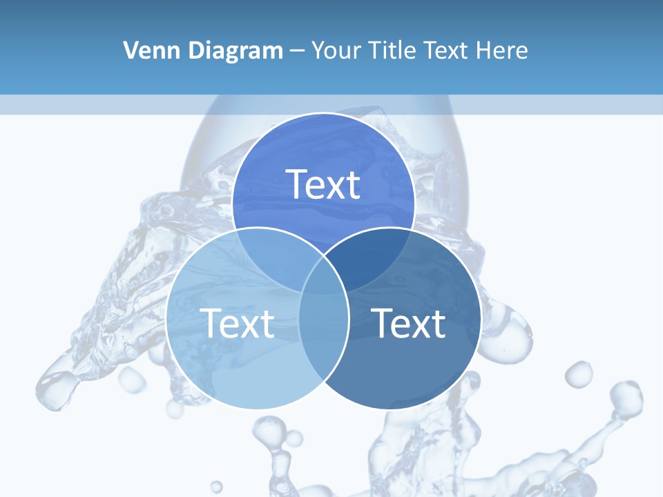 A Bottle Of Water With Water Splashing Out Of It PowerPoint Template