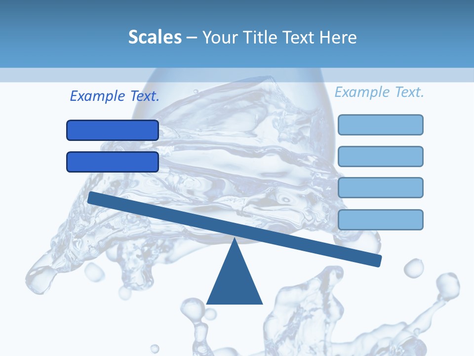 A Bottle Of Water With Water Splashing Out Of It PowerPoint Template