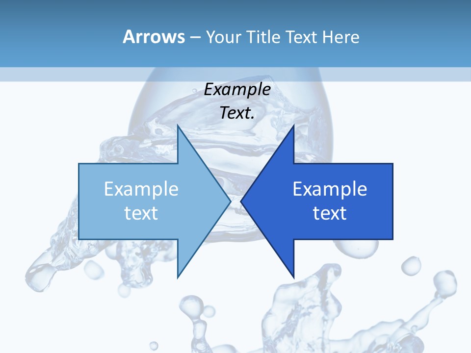 A Bottle Of Water With Water Splashing Out Of It PowerPoint Template