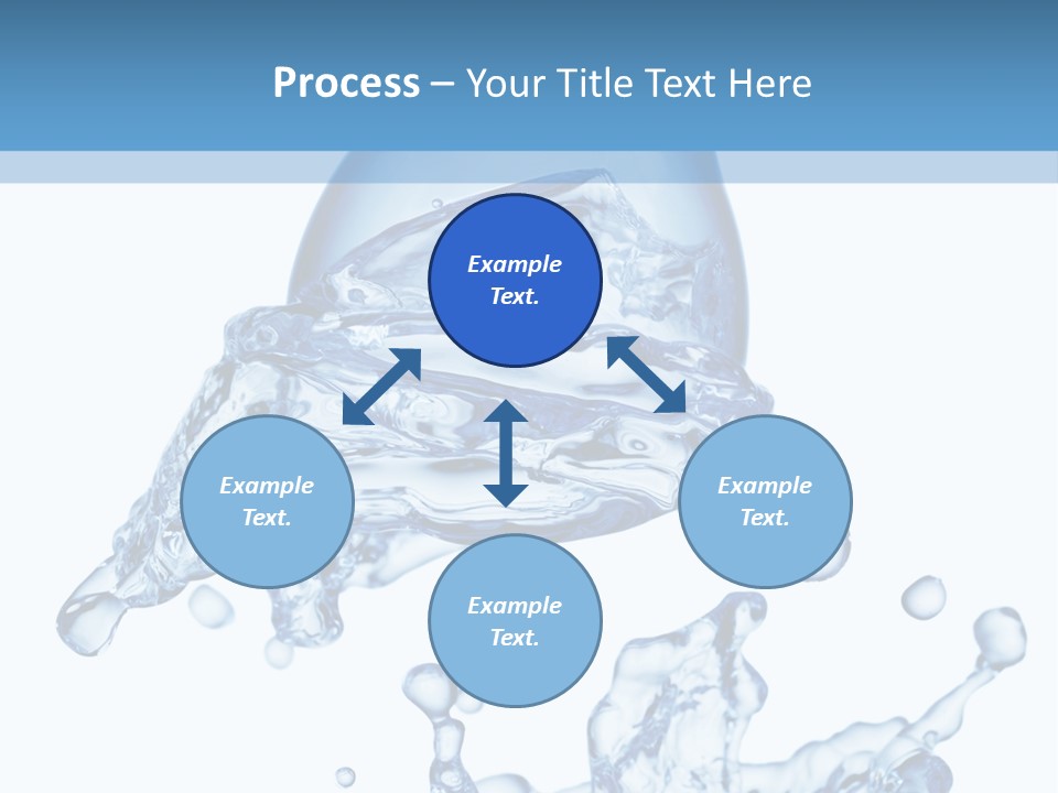 A Bottle Of Water With Water Splashing Out Of It PowerPoint Template
