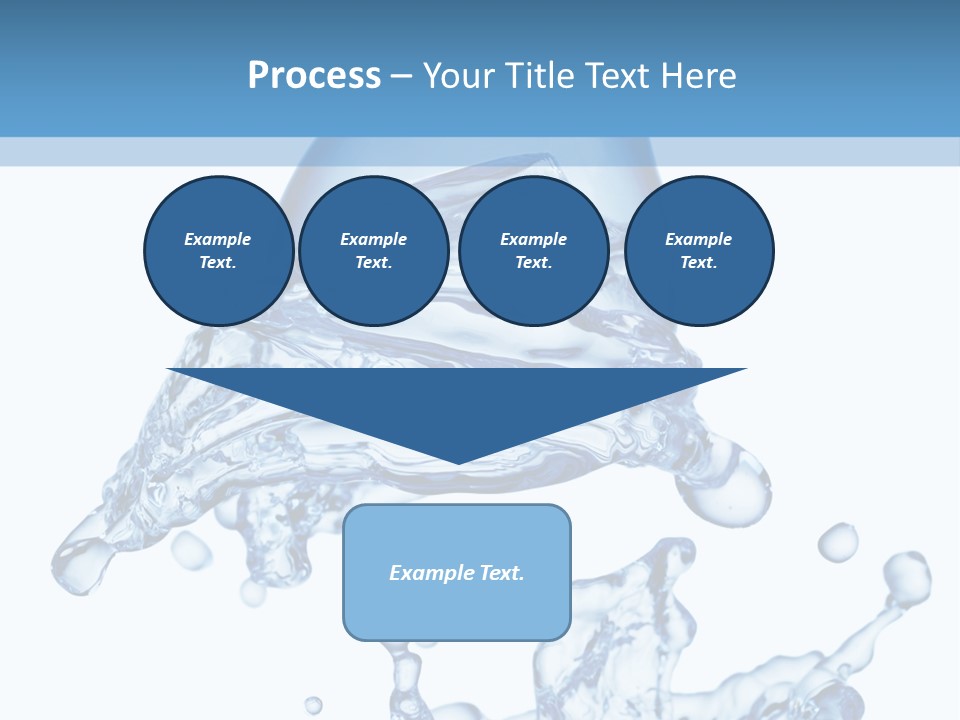 A Bottle Of Water With Water Splashing Out Of It PowerPoint Template